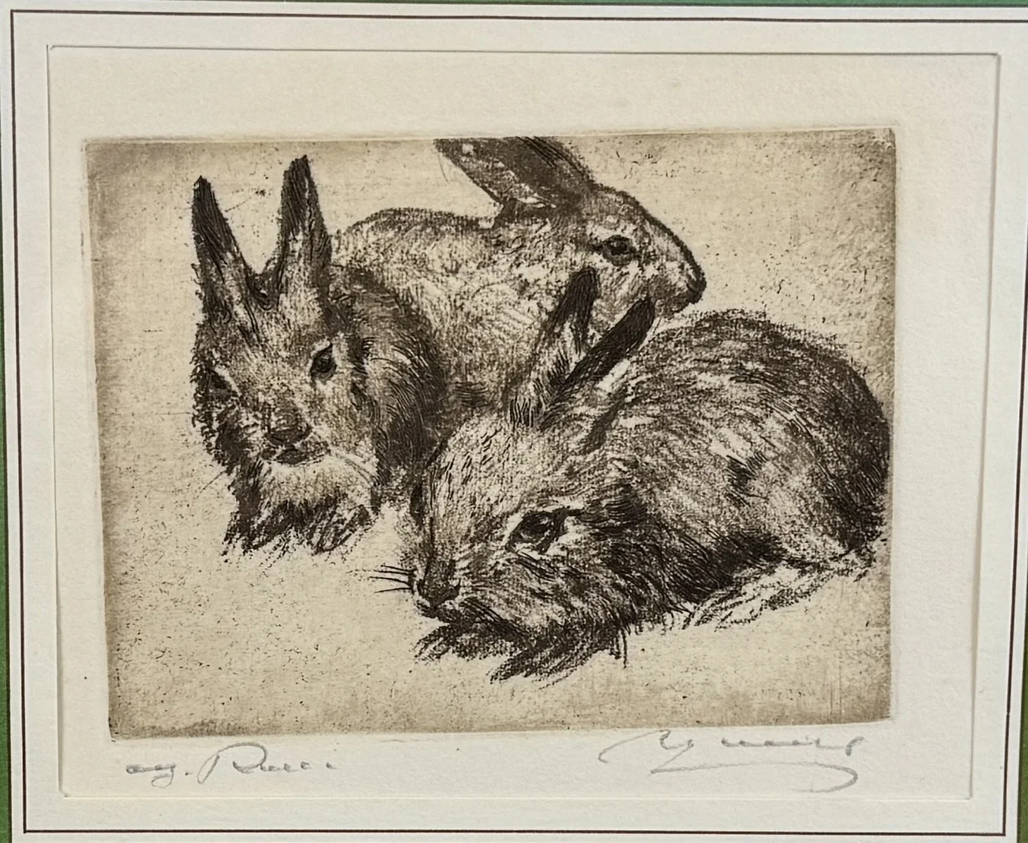 Wilhelm Loisel (geb. 1914 Radsberg/Kärnten, Ausbildung an der Wiener Akademie unter Larwin und Fahringer), signiert, Radierung, Bildmaß: 12x10 cm, verglast, gerahmt, Gesamtmaß: 29x25 cm