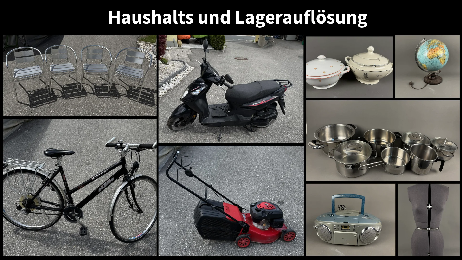 Lagerauflösung - Ware aus Haushaltsauflösungen 