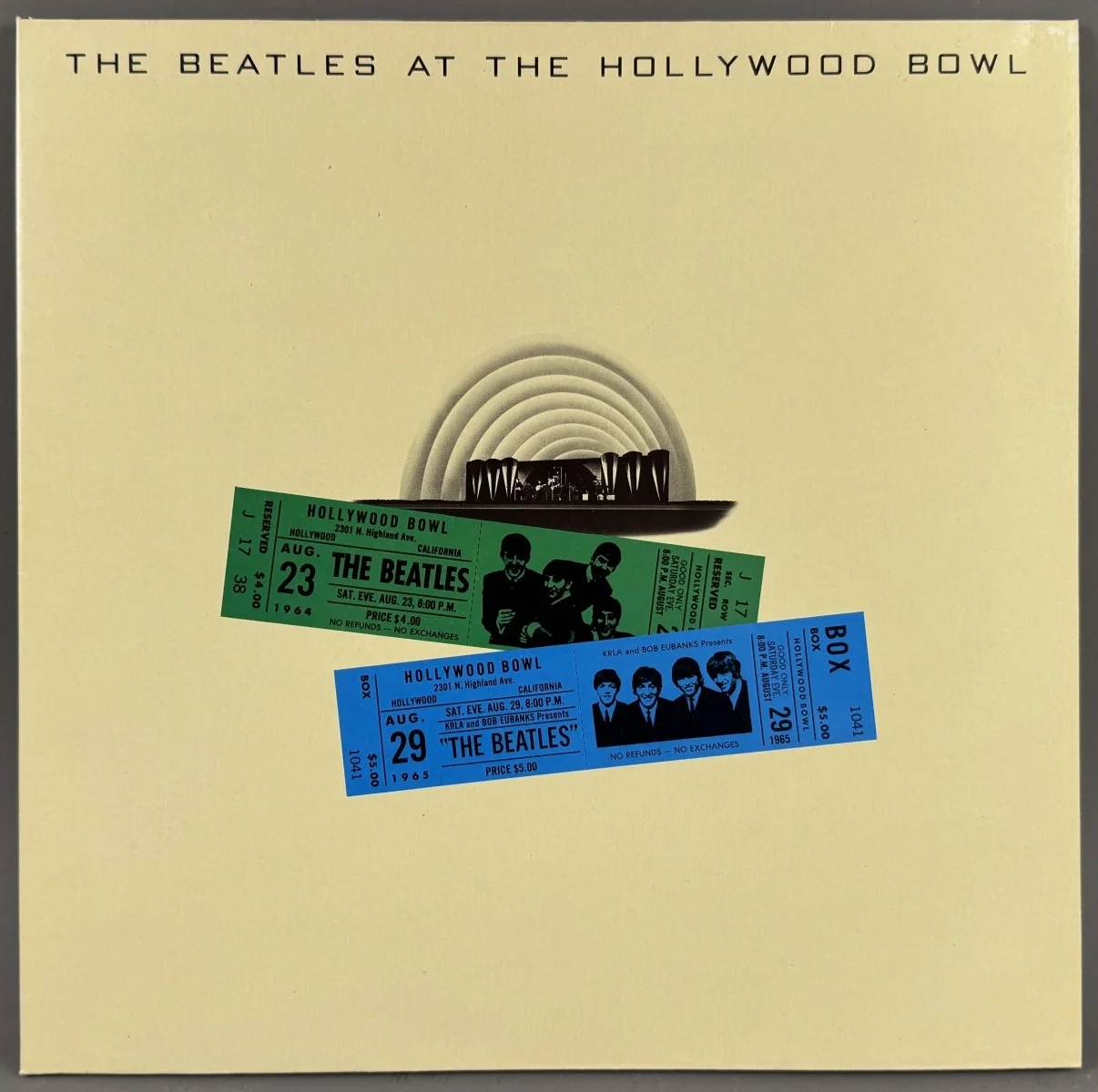 Vinyl-LP "The Beatles At The Hollywood Bowl",  1977, siehe Bilder um Besichtigung wird gebeten.