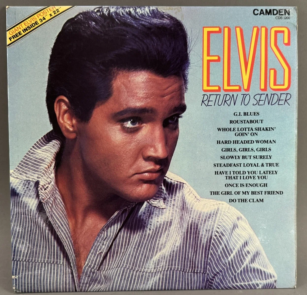 Elvis Presley  "Return to Sender", veröffentlicht auf dem Camden-Label. Vinyl-LP, siehe Bilder um Besichtigung wird gebeten.