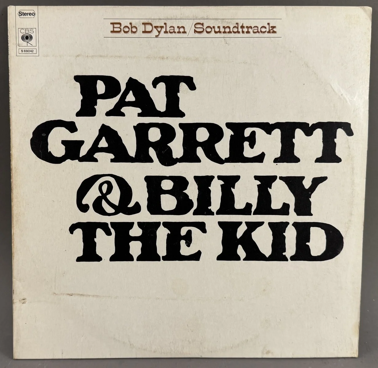 Soundtracks zum Film Pat Garrett & Billy the Kid, komponiert von Bob Dylan und veröffentlicht im Jahr 1973 unter dem Label CBS, Vinyl-LP, siehe Bilder um Besichtigung wird gebeten.