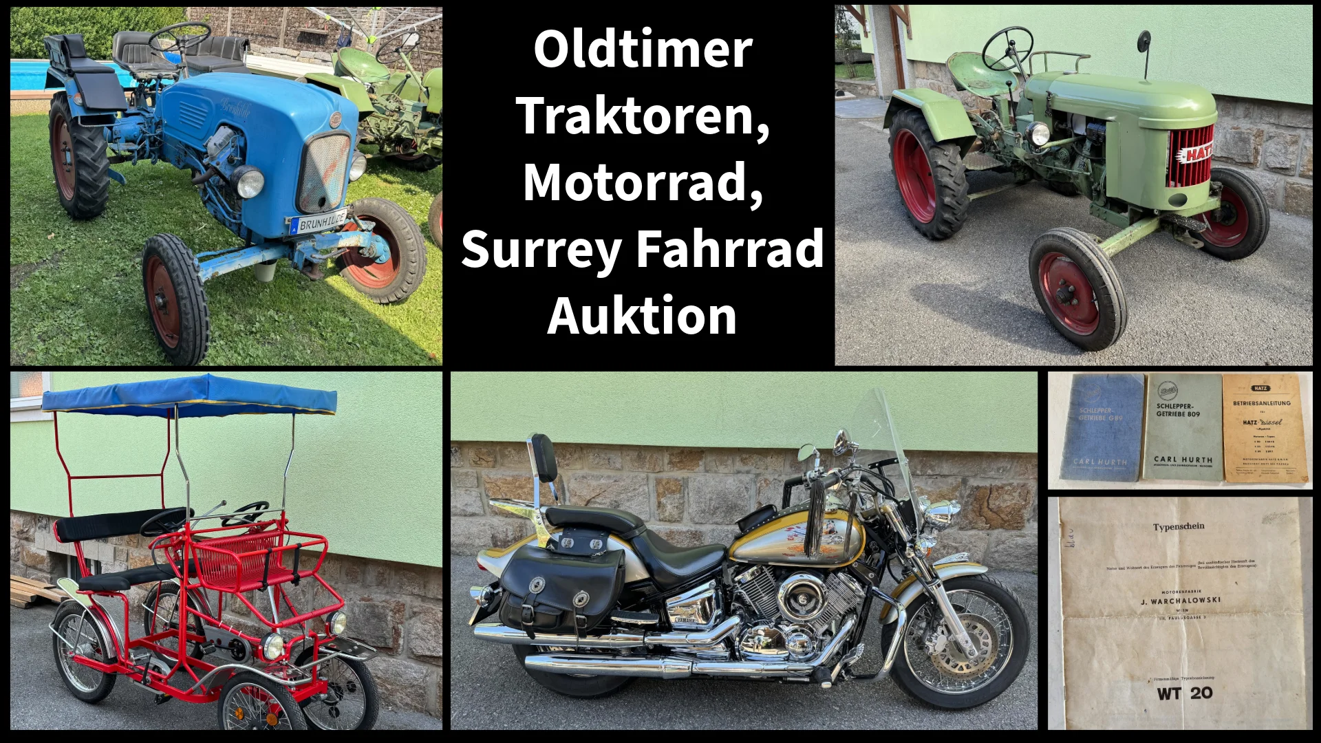 Oldtimer Traktoren & Motorrad Auktion
