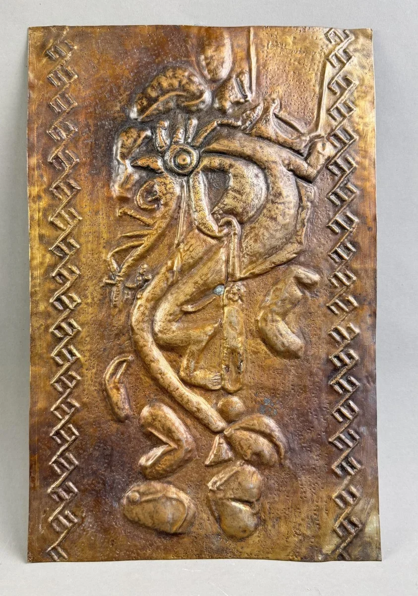 Bronze Reliefbild, 46x30 cm