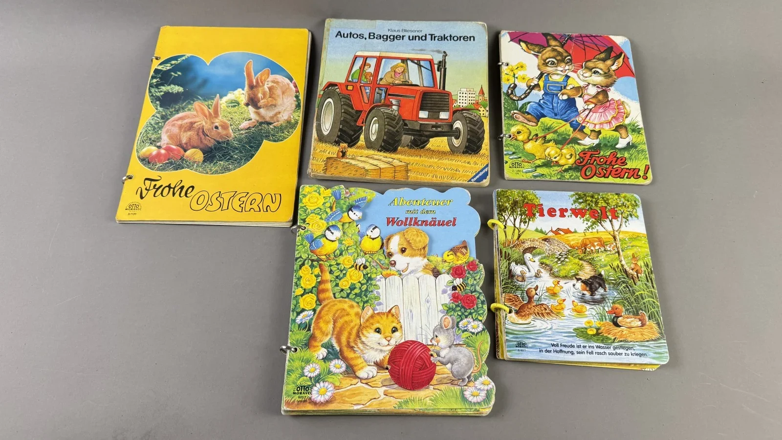 Sammlung vintage Kinderbücher Otto Moravec 1980er Jahre