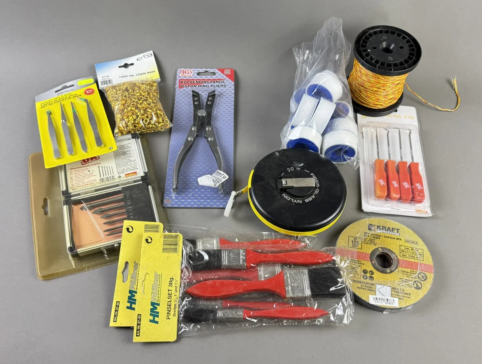 Handwerkzeug und Zubehör Set, diverse Marken