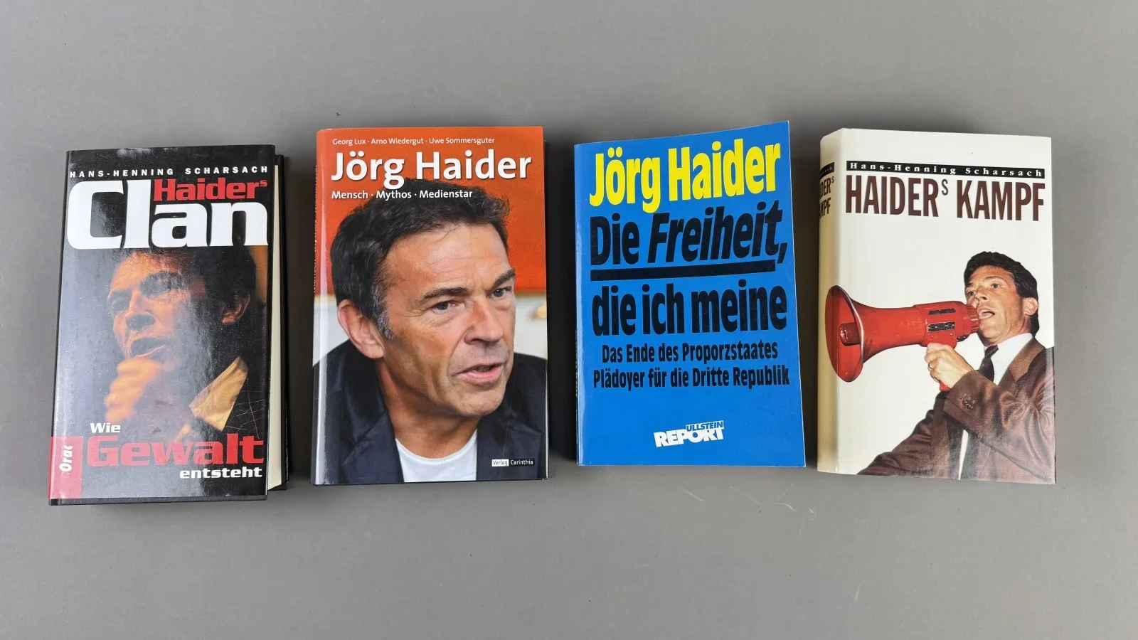 Jörg Haider Bücher-Sammlung vier Titel