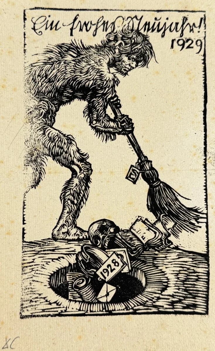 Switbert Lobisser (Tiffen 1878-1943 Klagenfurt, Studium an der Wiener Akademie Mitglied Wiener Künstlerhaus), signiert, Holzschnitt, Bildmaß: 12x19 cm, Gesamtmaß: 18x24 cm