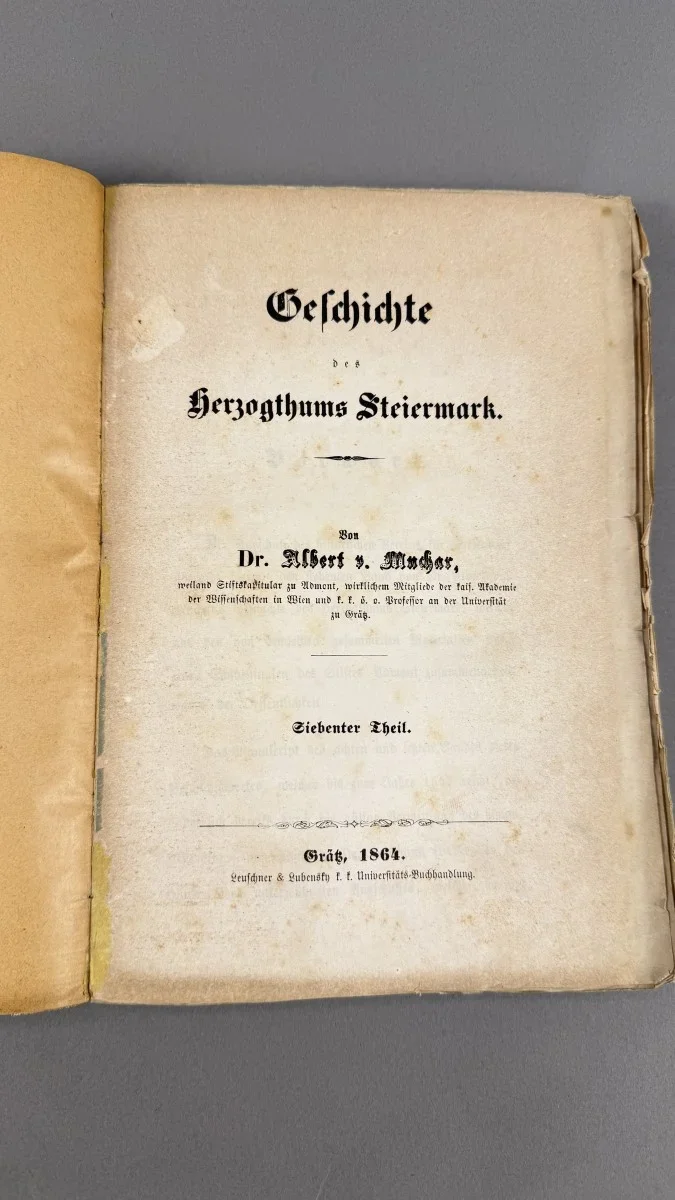 Geschichte des Herzogtums Steiermark, 1864, Muchar