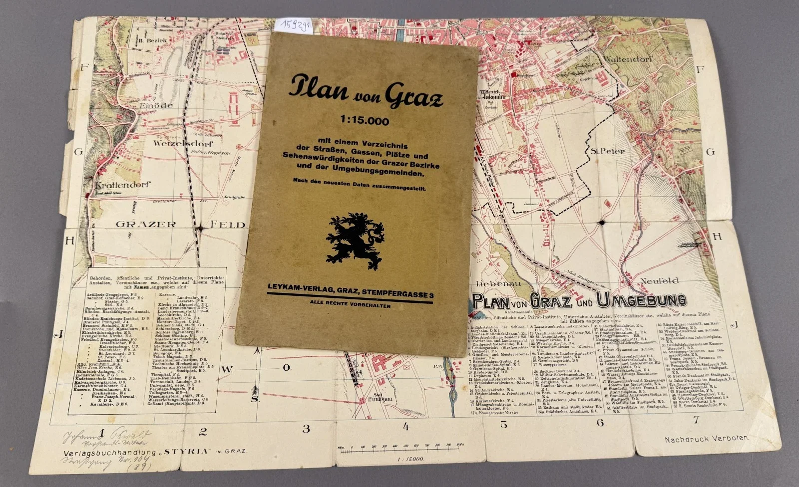 Plan von Graz 1:15.000, Leykam-Verlag