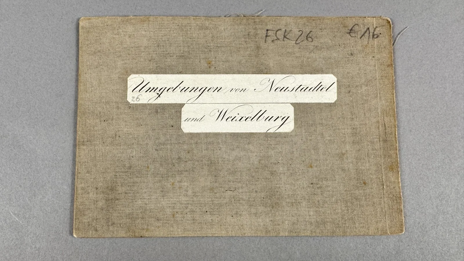 Umgebungen von Neustadtel und Weixellburg, Historische Landkarte