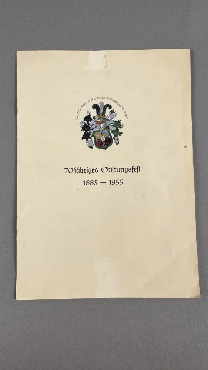 70jähriges Stiftungsfest 1885-1955 Festschrift