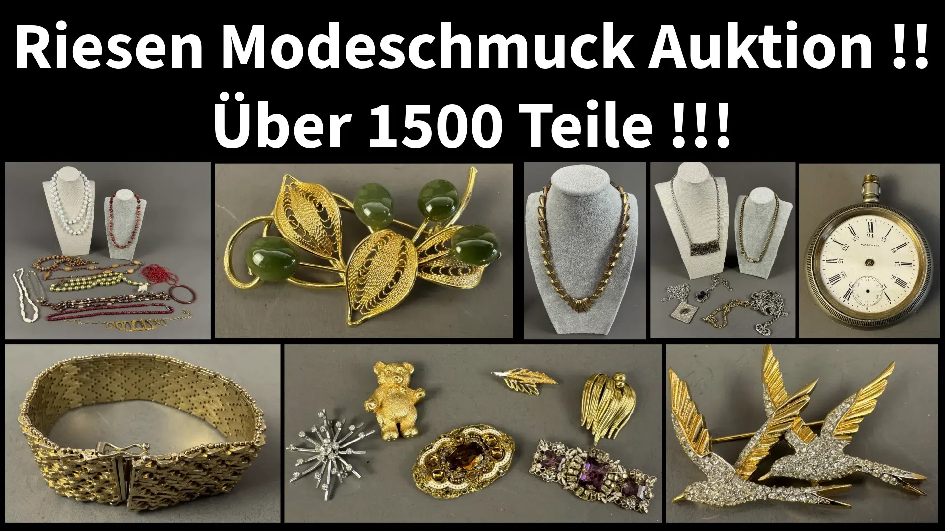 Riesen – Modeschmuck Auktion – Über 1500 Teile
