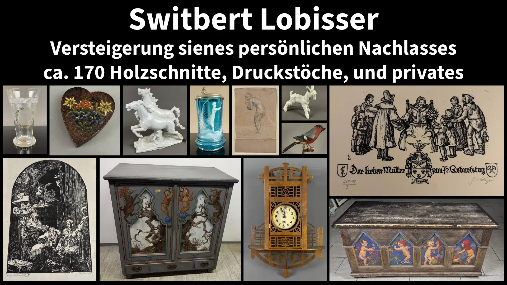 Switbert Lobisser Nachlass – Versteigerung – Galerie Magnet Völkermarkt