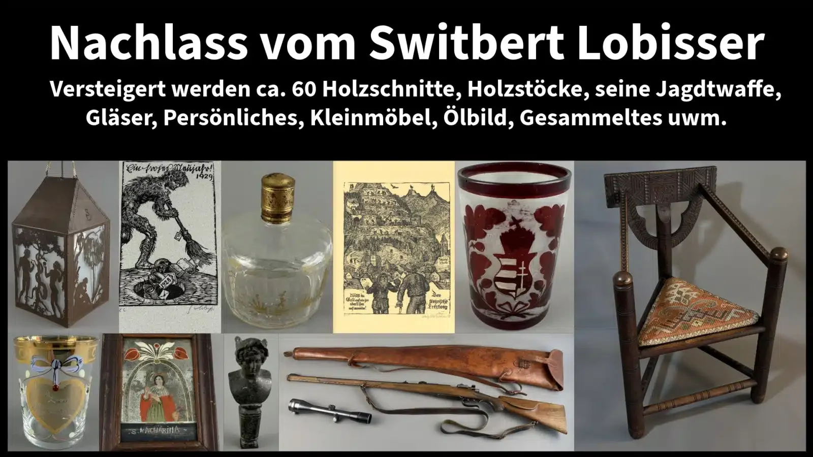 Switbert Lobisser Nachlass – Versteigerung – Galerie Magnet Völkermarkt